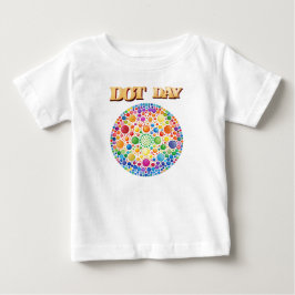 Färgglad prickfirande baby t-shirt .
