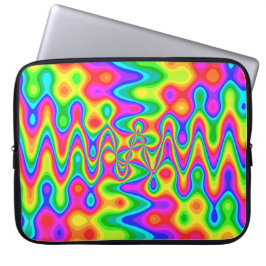 Färgglad Psykedelisk Neopren Laptopfodral Laptop Fodral
