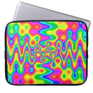 Färgglad Psykedelisk Neopren Laptopfodral Laptop Fodral