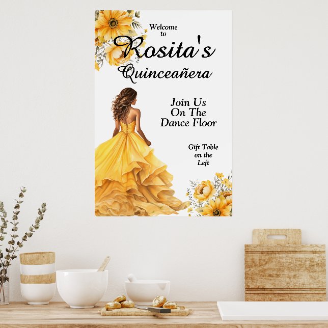 Färgglad Quinceanera Poster (Kök)