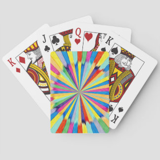 Färgglad Radiell Explosion Casinokort