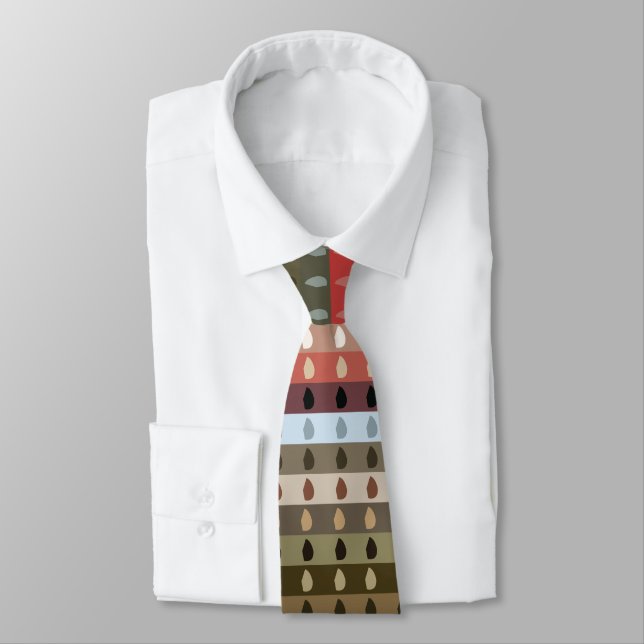 Färgglad randig tribal  slips (Bunden)