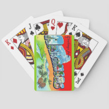 Färgglad Retro Arkansas vykort 