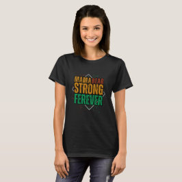 Färgglad Retro björn-mamma T Shirt
