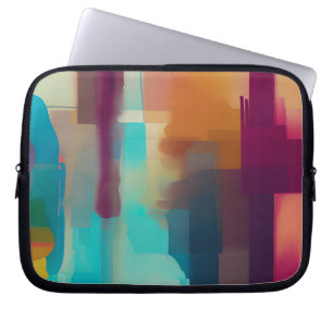 Färgglad retro tonblandning laptop fodral