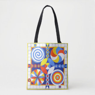 Färgglad, rolig och spelbar spelbräda-totebag tygkasse