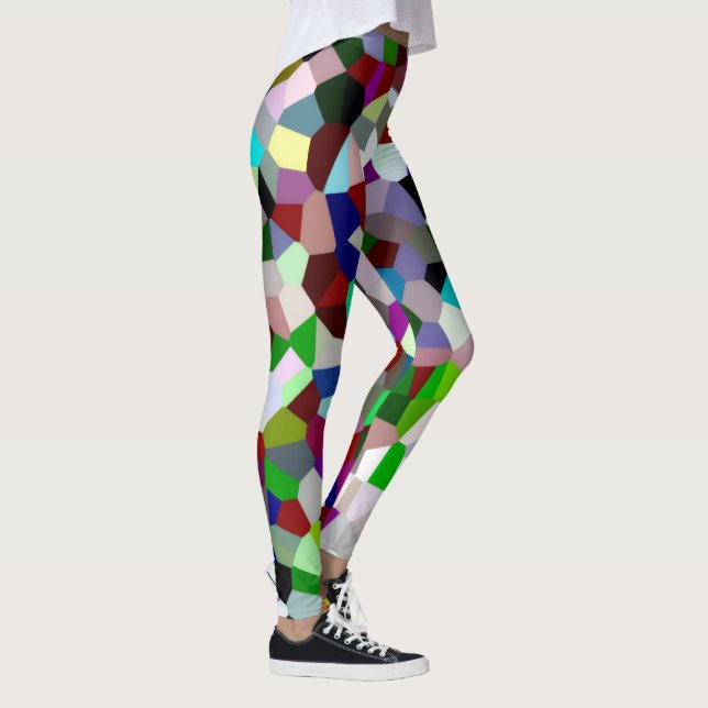 Färgglad röra leggings (Höger)