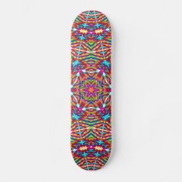 Färgglad röra Mandala Skateboard Bräda 20,5 Cm