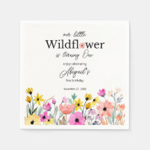 Färgglad Rosa Vår Lilla Vildblomma 1-årsdag