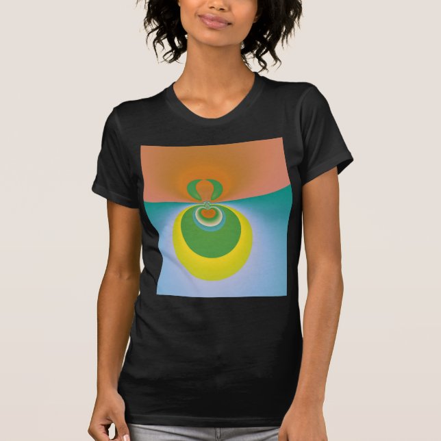 Färgglad rymd t-shirt (Framsida)