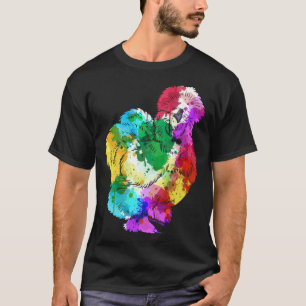 Färgglad Siden Kyckling Fläkt Djur T Shirt