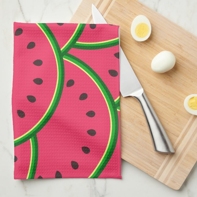 Färgglad sommar kul vattenmelon mönster kökshandduk (Vikt i Fjärdedel)