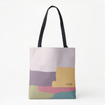 Färgglad sommarabstrakt med monogram
