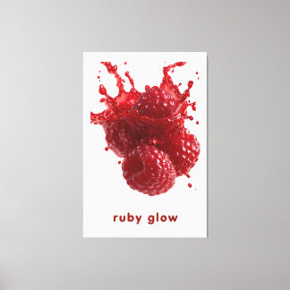 Färgglad sommarfruktposter canvastryck