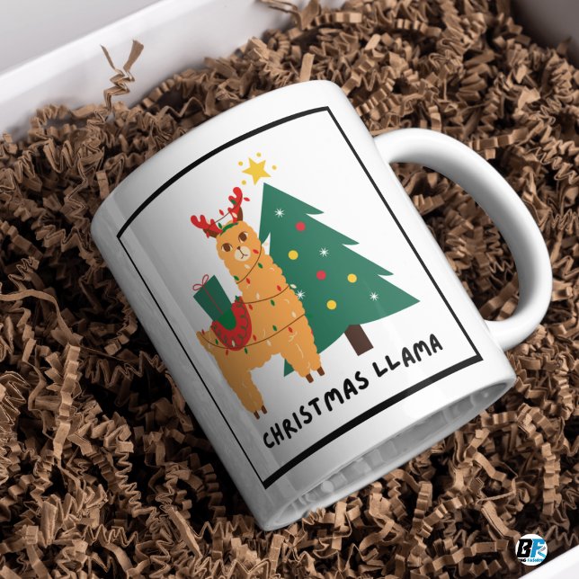 Färgglad Söt och Rolig Illustrativ Jul Kaffemugg (Skapare uppladdad)