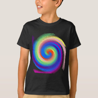 färgglad spiral tee shirt