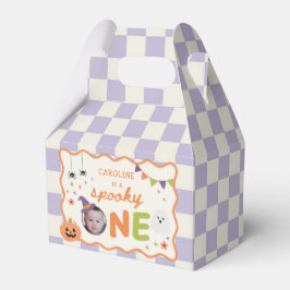 Färgglad spöklik etts Halloween-spöke födelsedag Presentaskar