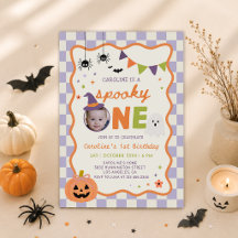 Färgglad spöklik Halloween-ande födelsedagsfest fö