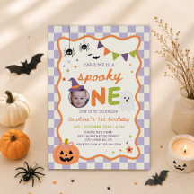 Färgglad spöklik Halloween-ande födelsedagsfest fö