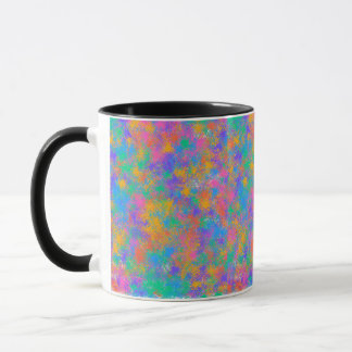 Färgglad stänkdesign mugg