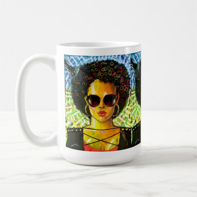 färgglad stärkelse  kaffemugg (Vänster)