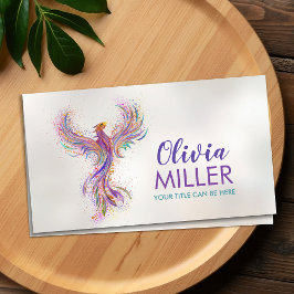 Färgglad stigande Fenixfågel  Visitkort
