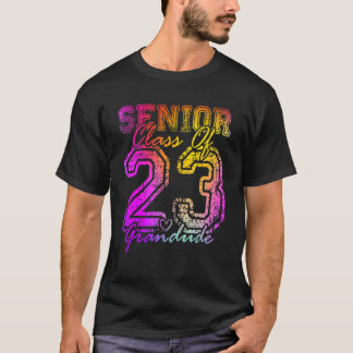 Färgglad Stolt Farfar Söt Hjärt Graduerad Senior T Shirt