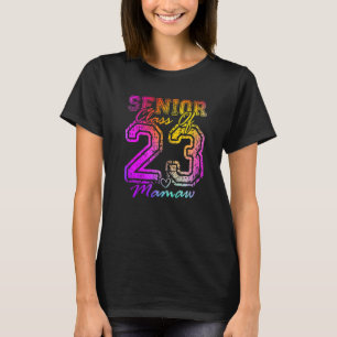 Färgglad Stolt Mamaw Söt Hjärtan Examinerad Senior T Shirt