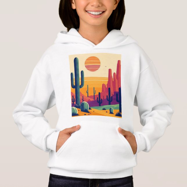 Färgglad sydvästlig ökenkonst t shirt (Framsida)