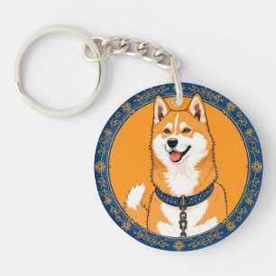Färgglad Tecknad Glad Hund