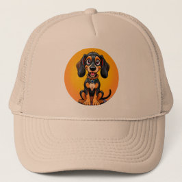 Färgglad Tecknad Glad Hund Keps