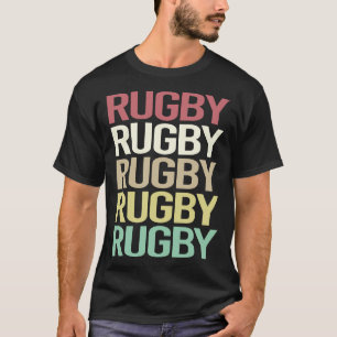 Färgglad Text Rugby T Shirt