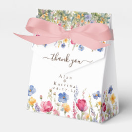 Färgglad Trädgård Boho Vilda Blommor Förmånslåda Presentaskar