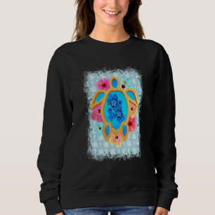 Färgglad Tropisk Söt Hawaii Honu Havssköldpadda T Shirt