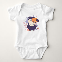 Färgglad Tukan Tecknad Film T Shirt