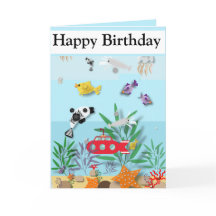 Färgglad Undervattensscen Redigerbar 