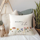 Färgglad Vildblomma Blivande Mamma Kudde<br><div class="desc">Den här färgglada vildblommamammakudden är perfekt för din enkla, fantasifulla, boho-regnbågssommar-babyshower. De ljusa, förtrollade rosa, gula, orange och gyllene blommorna ger produkten känslan av en minimalistisk, elegant, vintage hippie-vårträdgård. Den moderna designen är konstnärlig och delikat och framställer en klassisk jordnära äng utförd i akvarell. Oavsett vilken look du siktar på...</div>