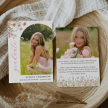 Färgglad vildblomma-examensfotoförhandsvisning