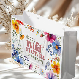 Färgglad vildblomma födelsedag 