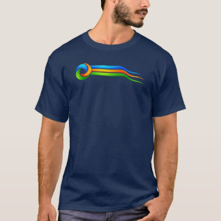 Färgglad Virvelband Abstrakt T-Shirt