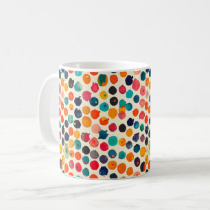 Färgglada Abstrakt Fläckar Kaffemugg