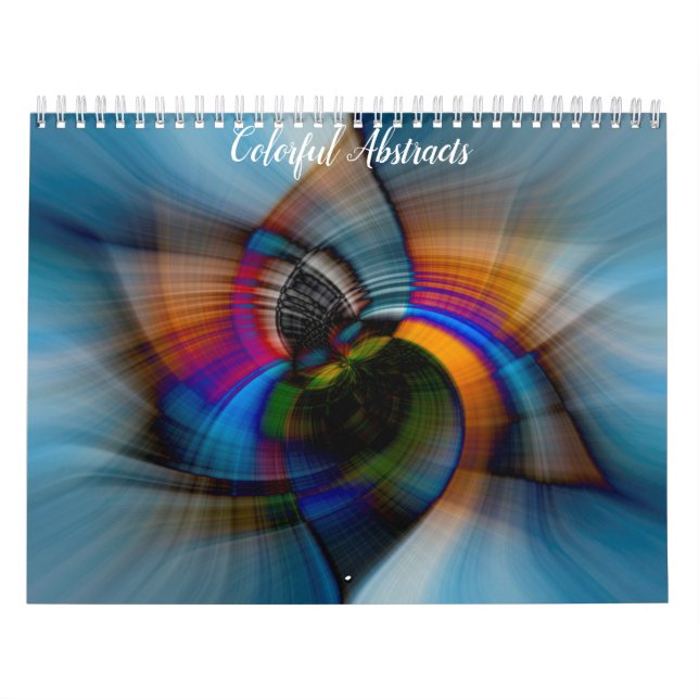 Färgglada Abstrakt Kalender (Omslag)