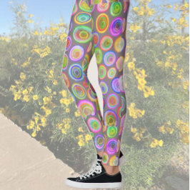 Färgglada Abstrakt Leggings