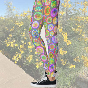 Färgglada Abstrakt Leggings