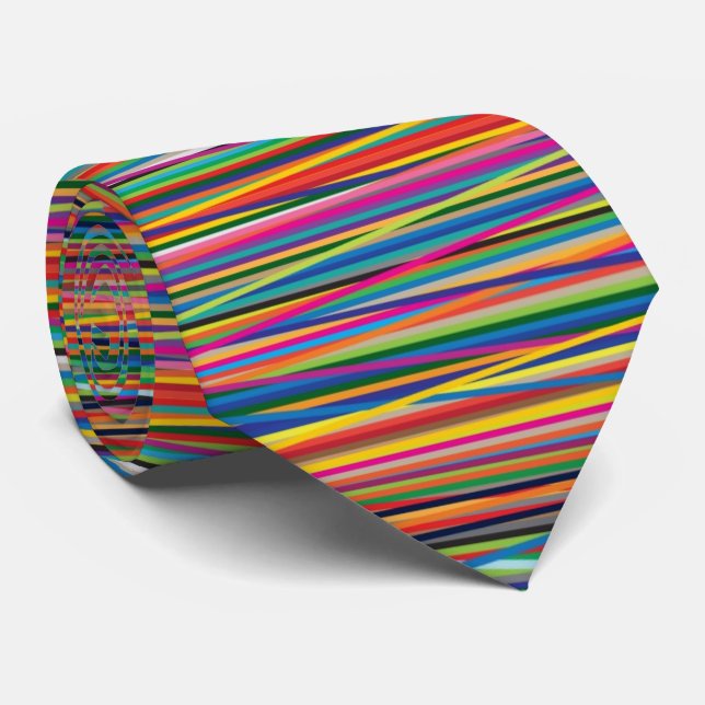 Färgglada abstrakta randiga design slips (Rullad)