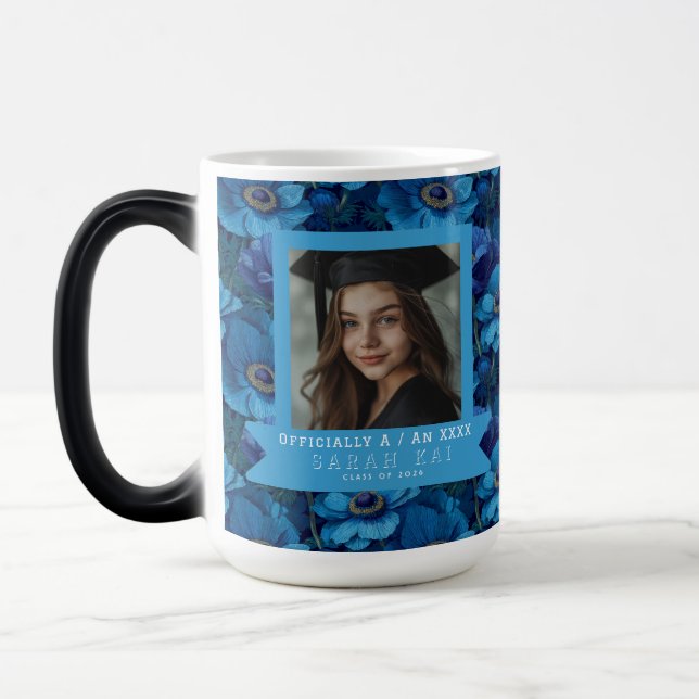 Färgglada Anemoner Tryck Flickor Examen Presenter Magisk Mugg (Vänster)