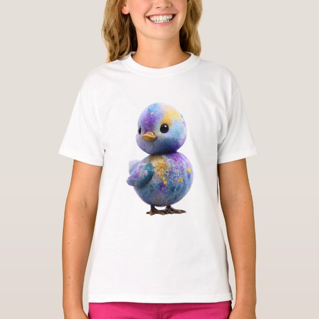 Färgglada ankor för bebisar Kläder för barn T Shirt (Framsida)