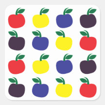 Färgglada äpplen frukter