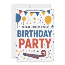 Färgglada ballonger och konfetti barnkalas