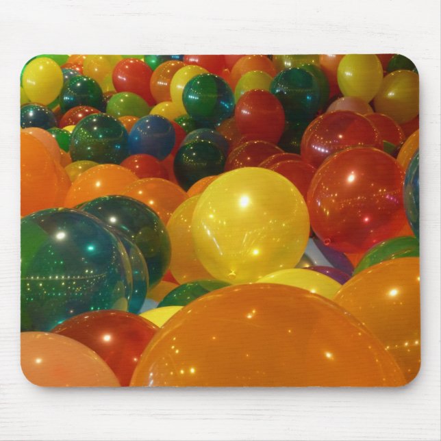 Färgglada Ballonger Partydesign Musmatta (Framsidan)